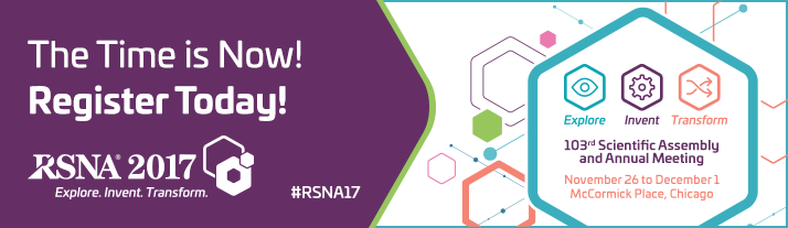 RSNA 2017 register today 